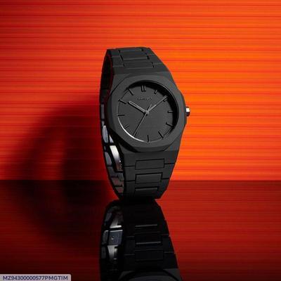 Luxury Black Arabic Numeral Watch