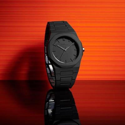 Luxury Black Arabic Numeral Watch