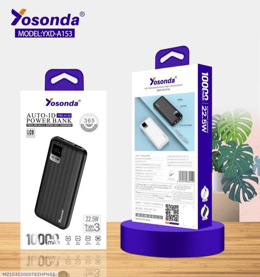 Fast Charging Portable Power Bank 10000mAh (22.5W) – 1 Pc